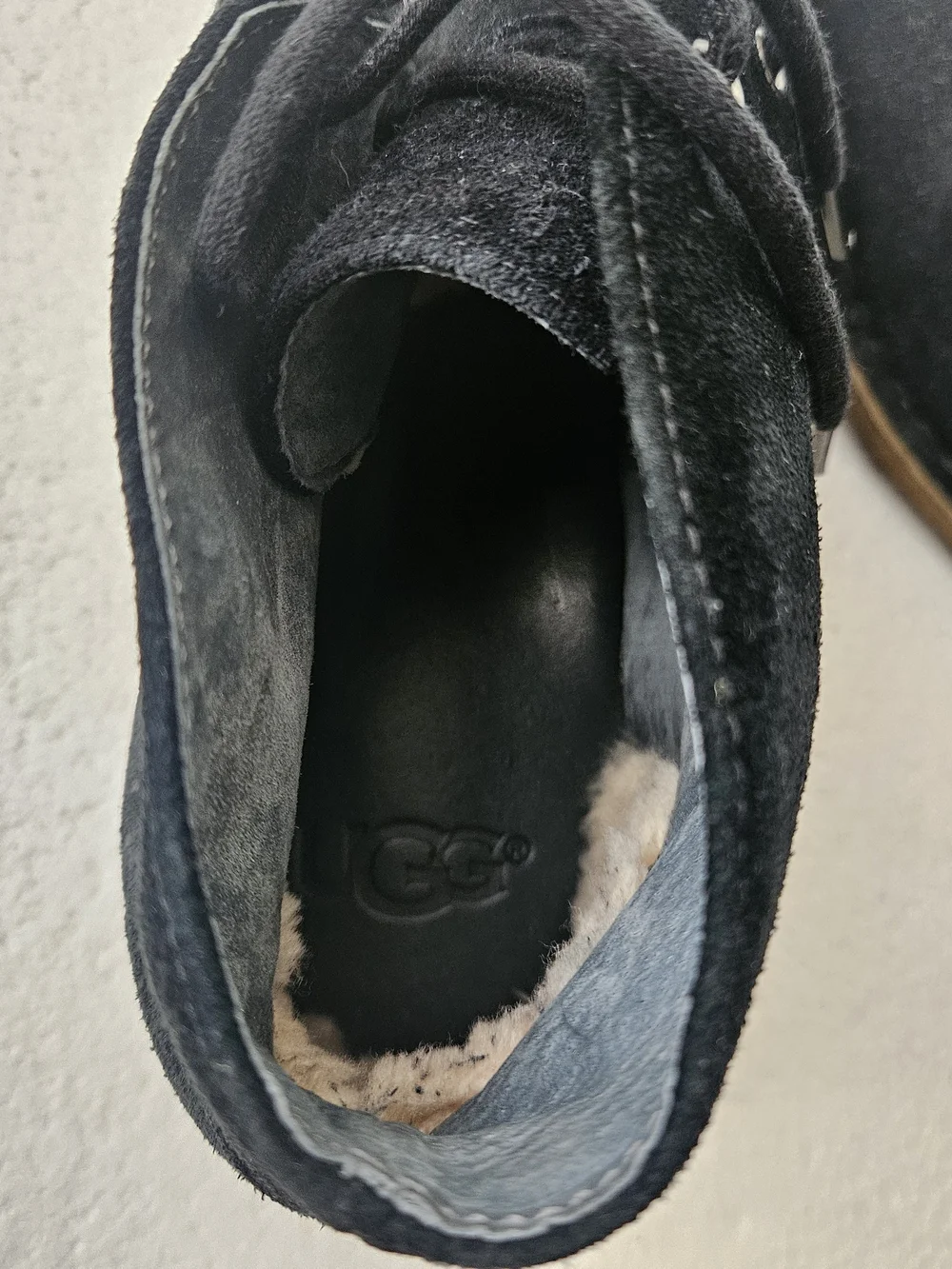 UGG Black Suede Chukka Boots with Crepe Sole Men's Size 9.5M